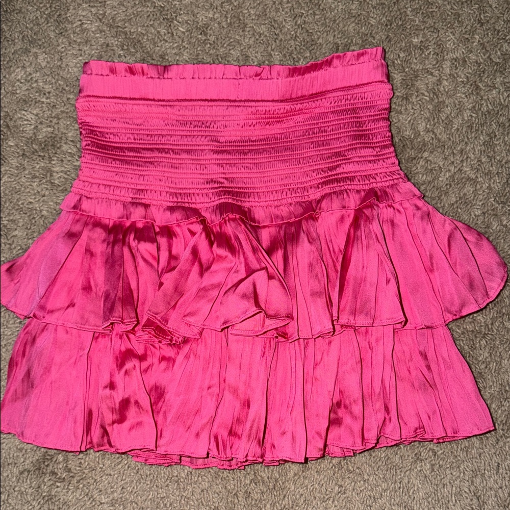 Reset Women’s Pink Tiered Ruffle Skirt
